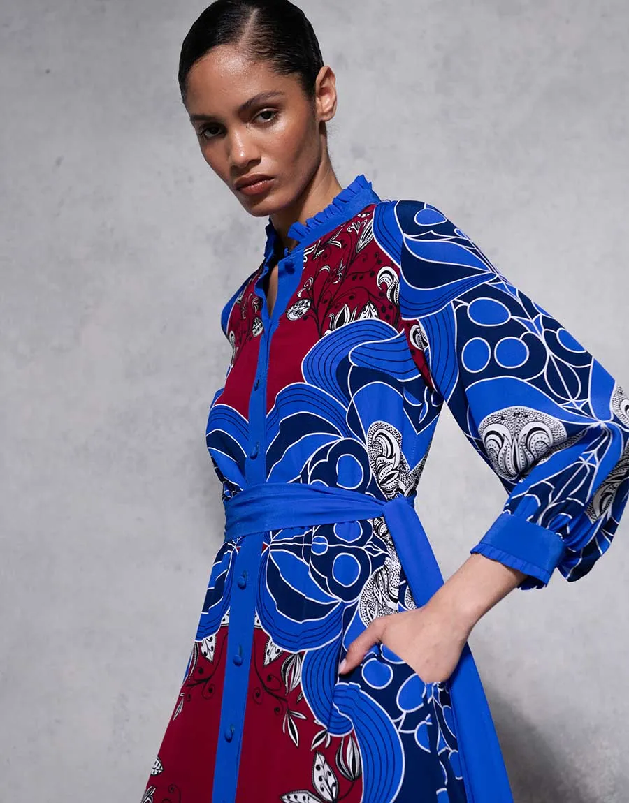 Demi Crepe Maxi Dress - Enchantress Blue