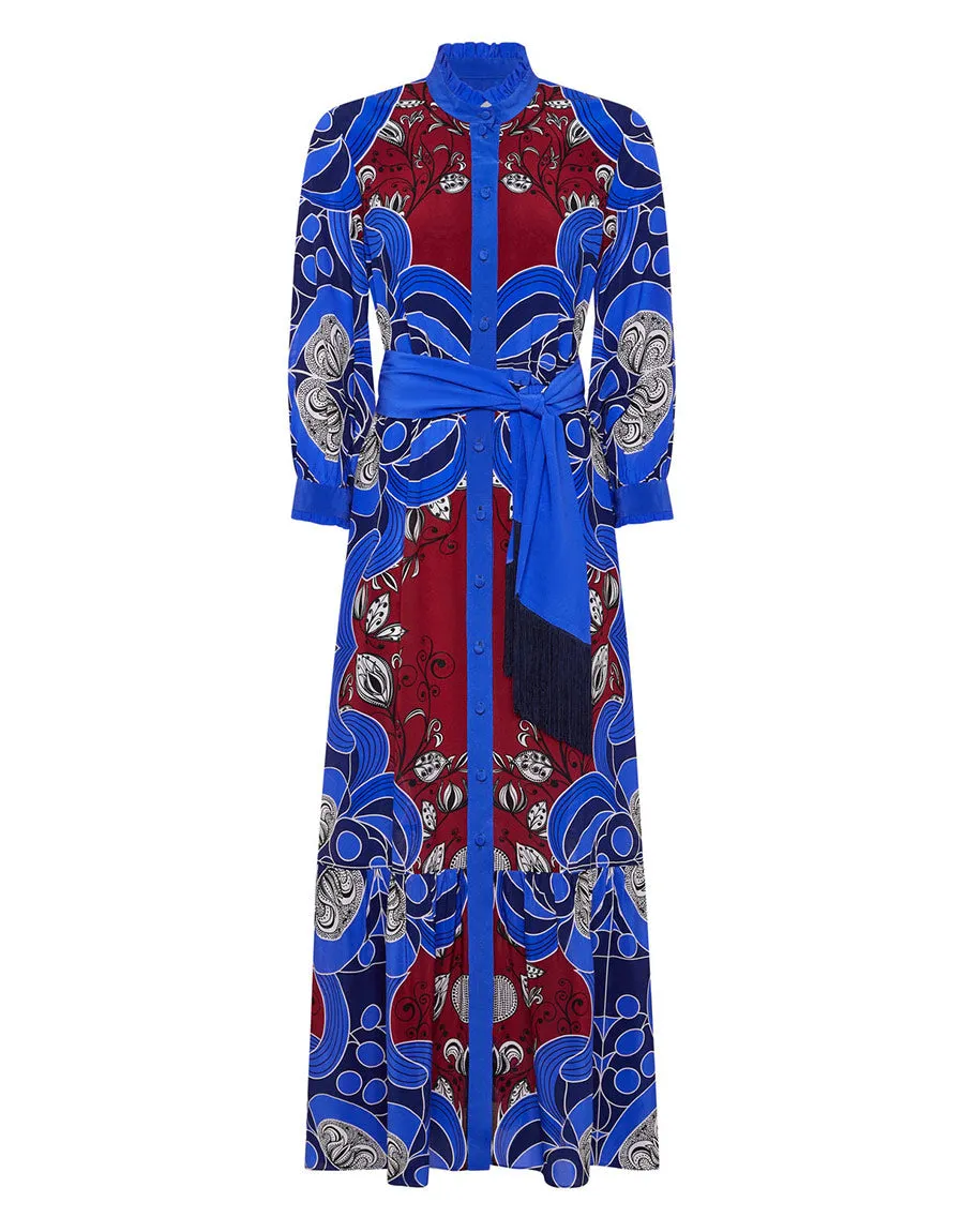 Demi Crepe Maxi Dress - Enchantress Blue