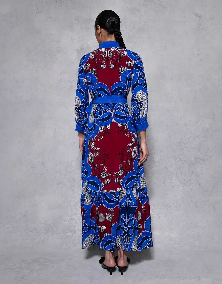 Demi Crepe Maxi Dress - Enchantress Blue