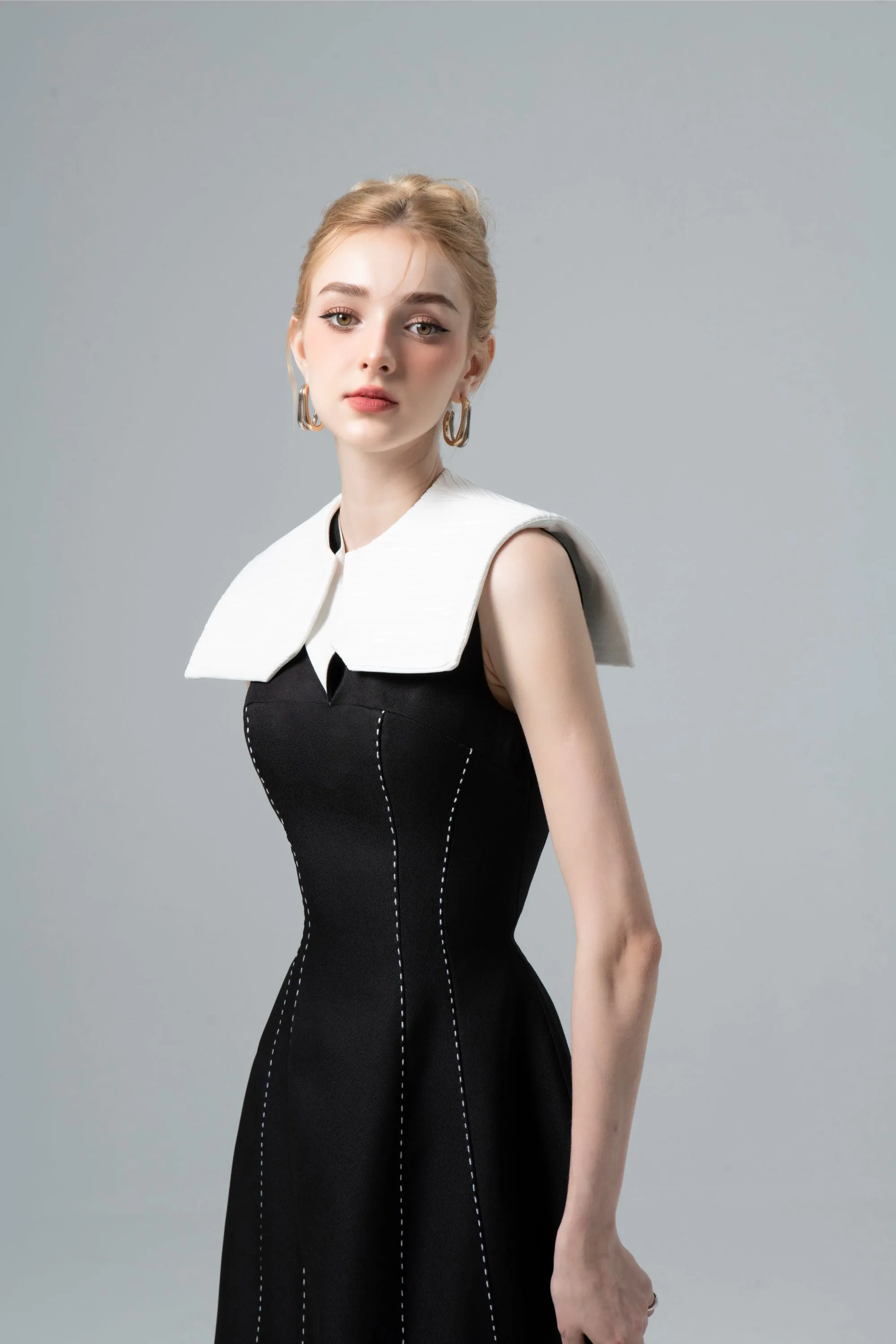 Emilia Stitching Midi Dress