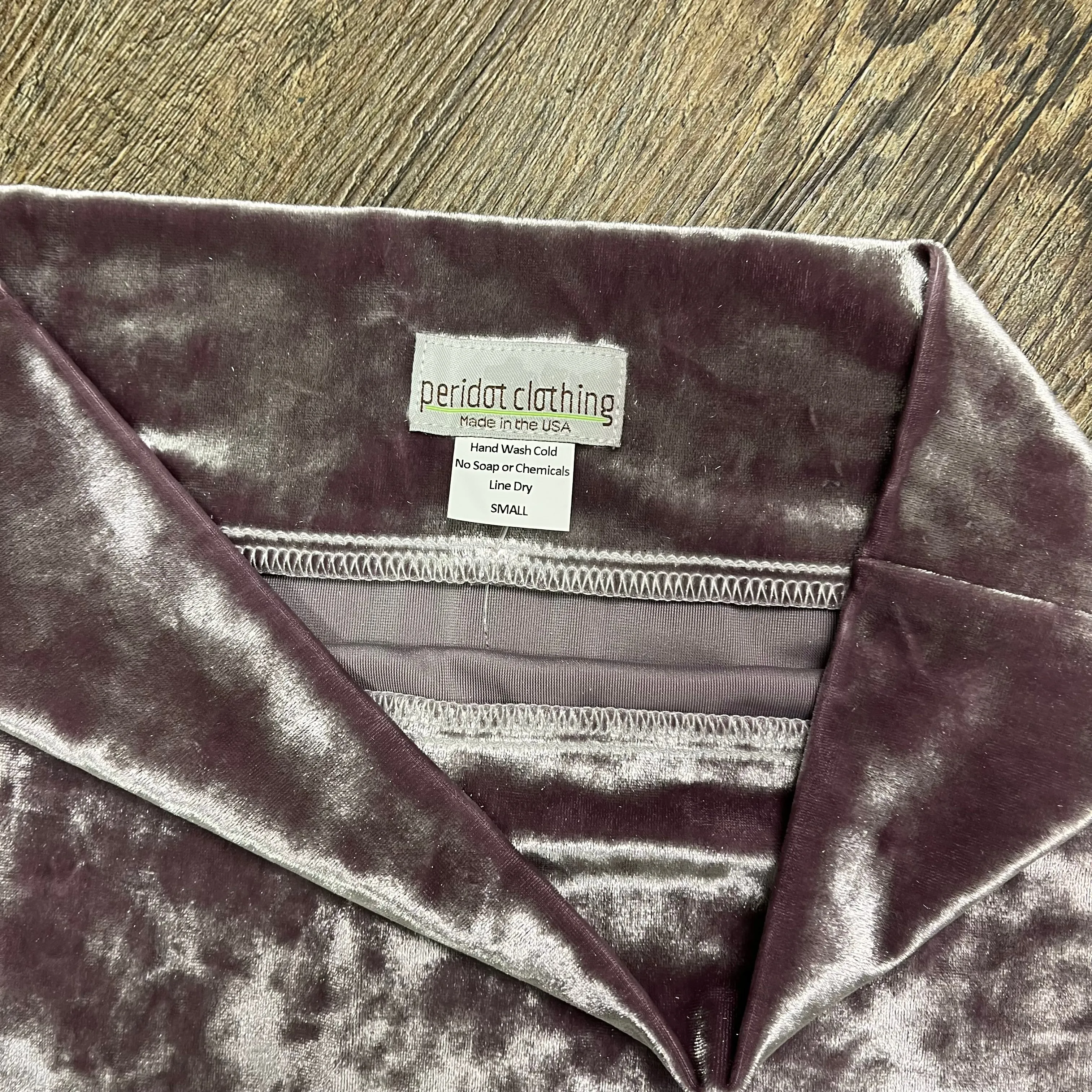 SALE - Pencil Skirt - Dusty Lilac Crushed Velvet